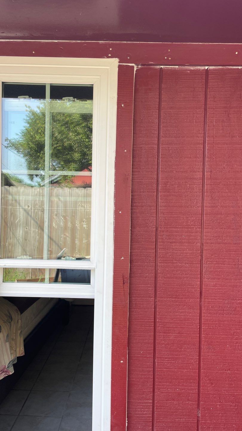 Black and white and red all over by Bayfront Roofing and Construction