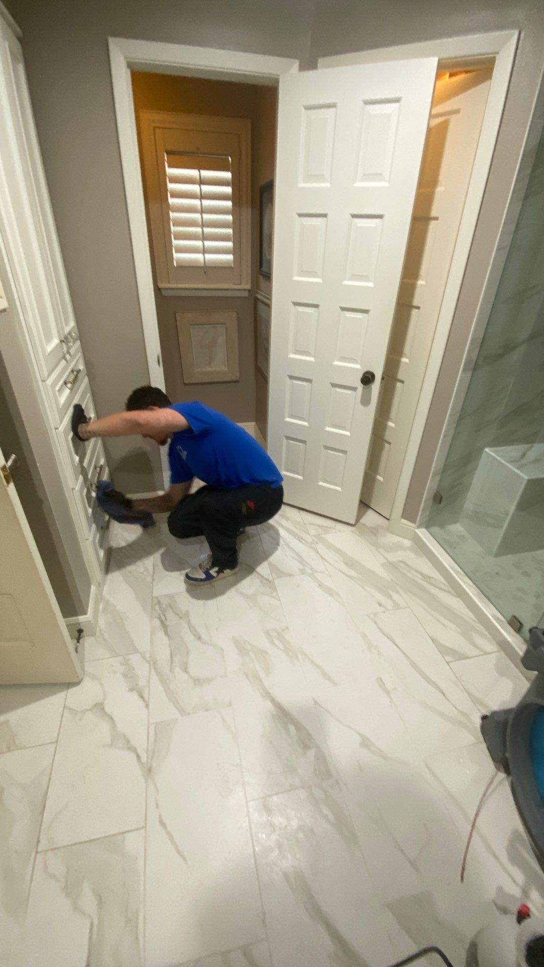 Bathroom Remodel with Water Mitigation Equipment | LT Contractors by L&T General Contractors and Restoration INC