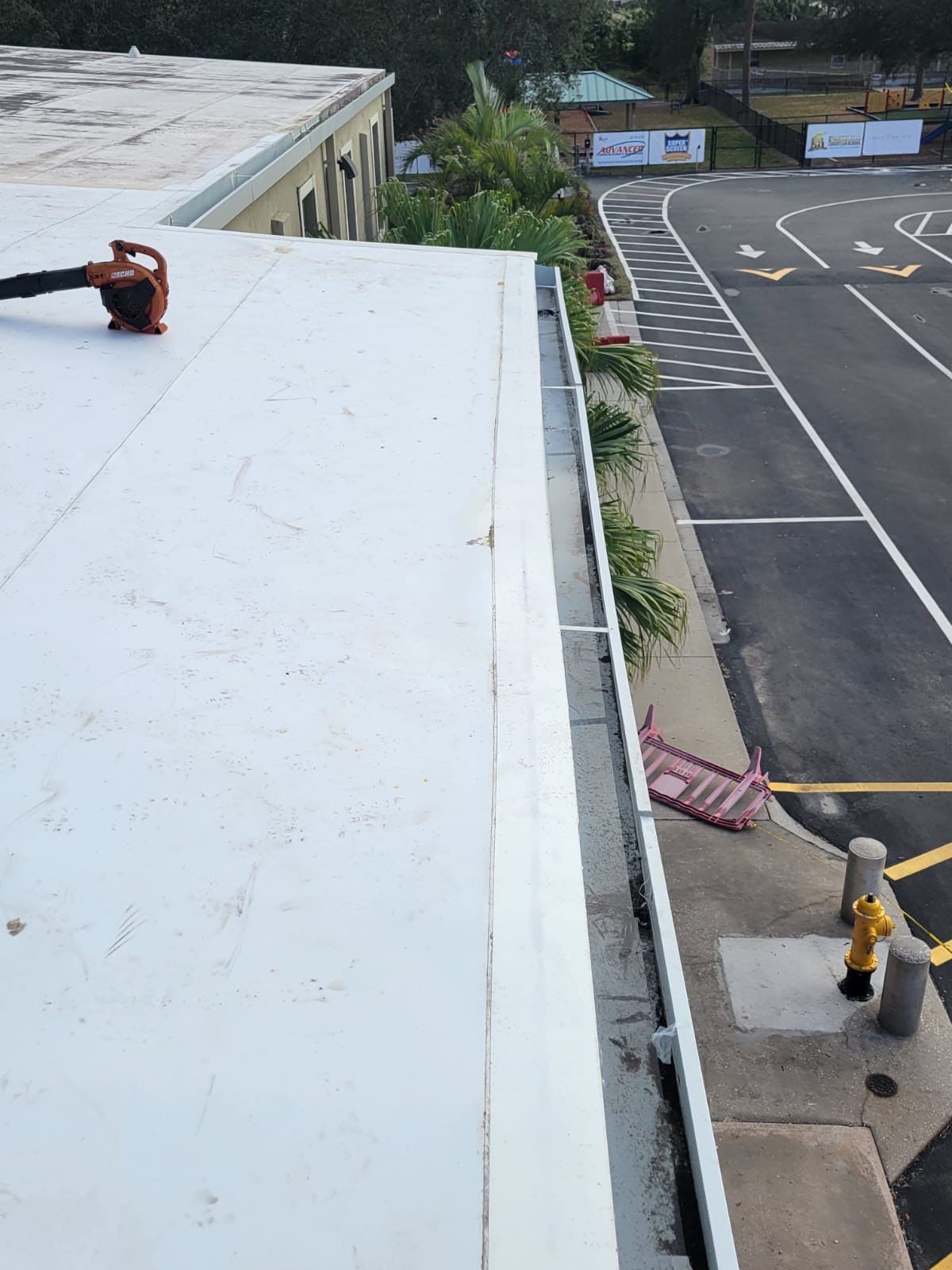 Emergency Repair on School from Storm Damage by Four Peaks Roofing