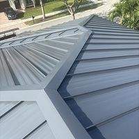 24ga 1.5" Mechanical Seam Mansard Brown  by Total Roofing System The Metal Roof Experts