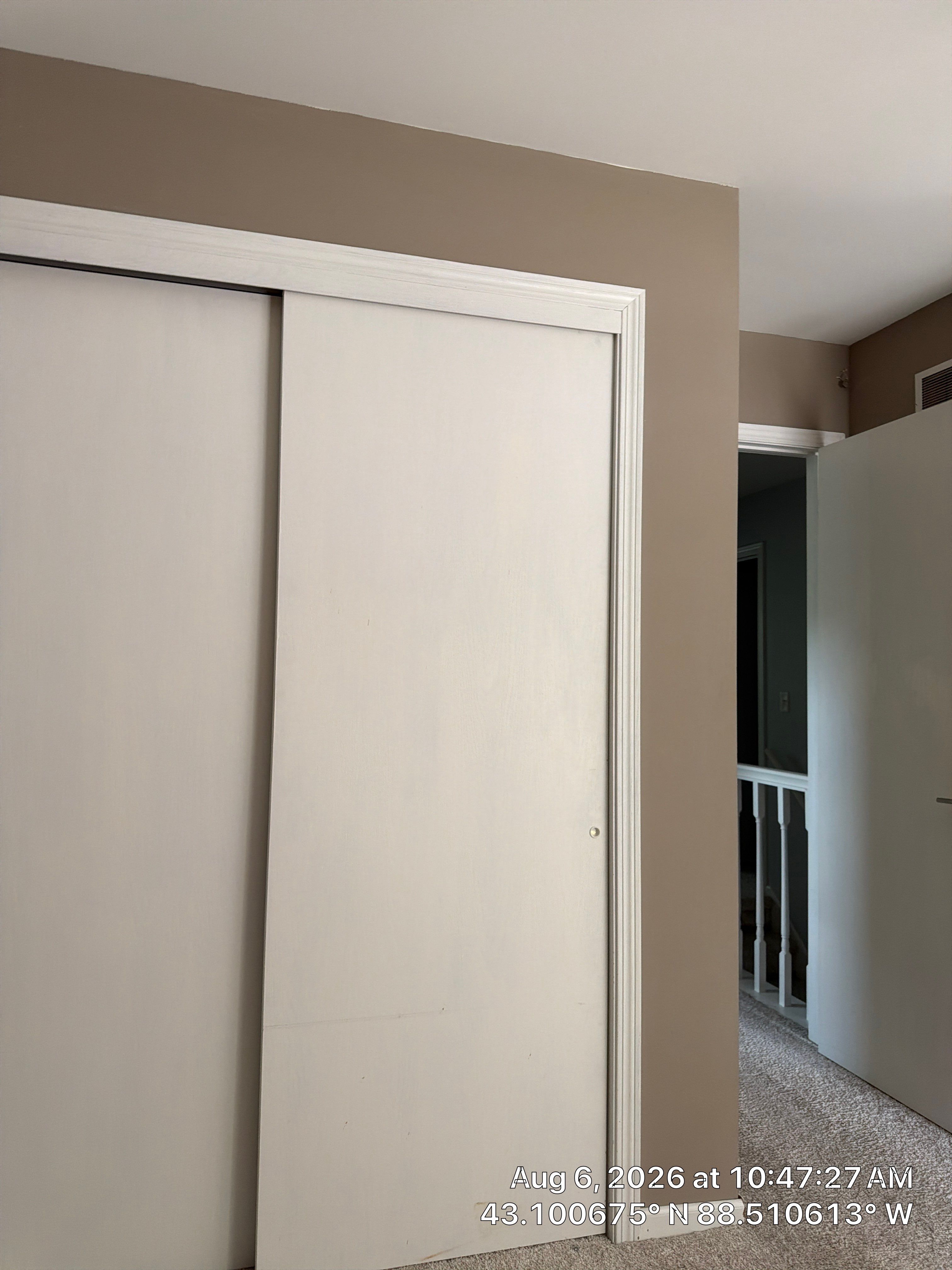 Interior Sliding Closet Door and Trim Replacement in Oconomowoc by CompanyCam Sales Demo