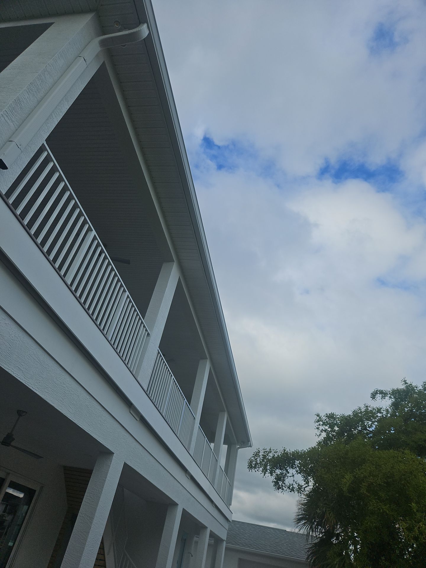 6-inch K-style Seamless Gutters and 3x4 Downspout Elbow Installation in Englewood, FL  by Gutter Professors