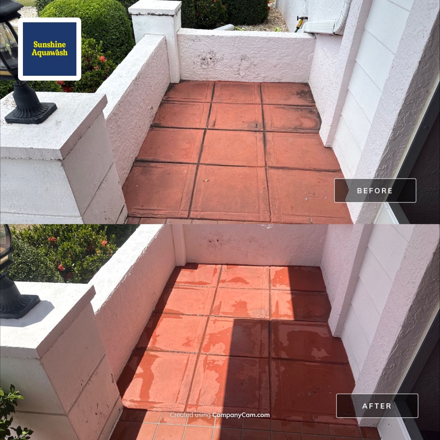 White Tile Roof Cleaning & House Wash in Fairview – Sun City Center, FL 33573 by Sunshine AquaWash