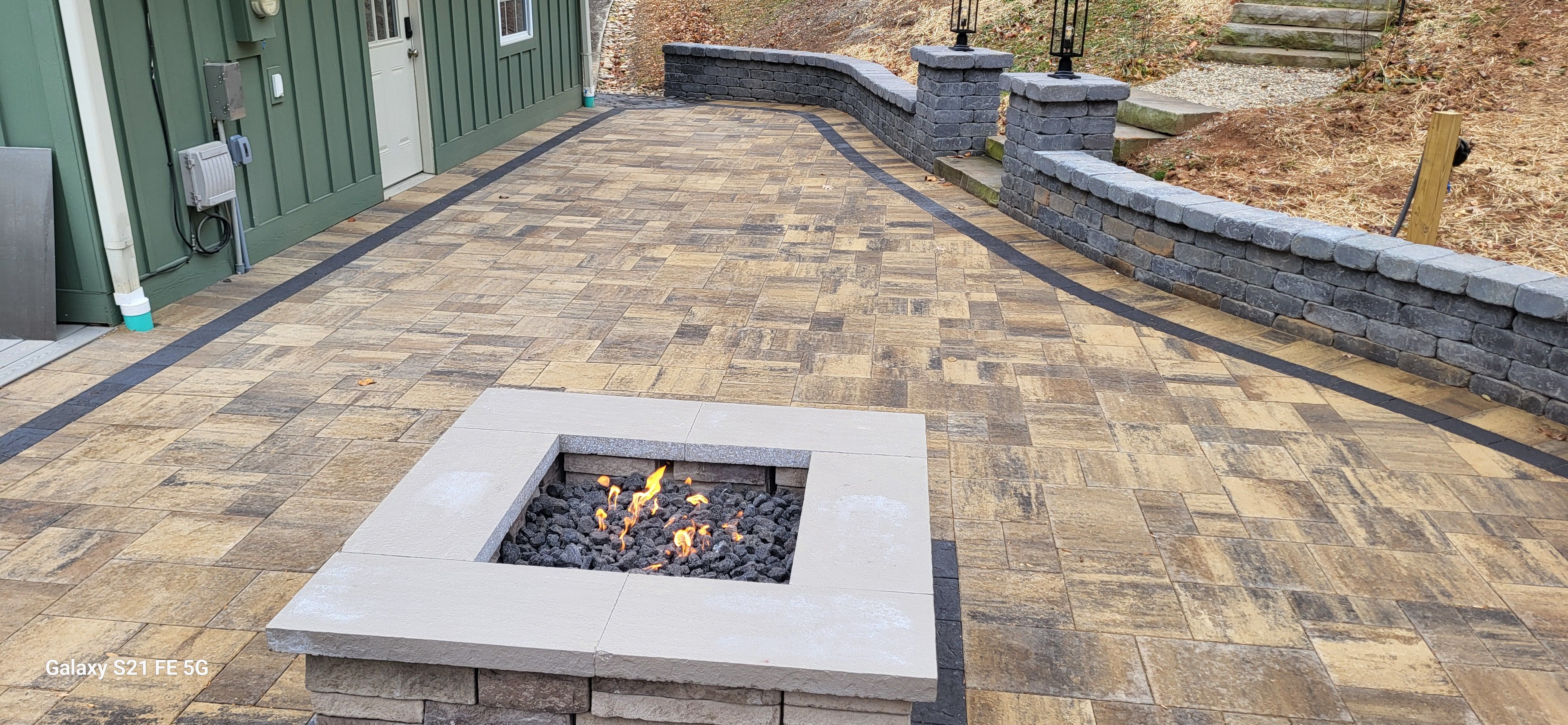 Patio & Fire Pit Retreat by B&B Landscaping