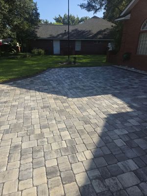 Paver Driveway using Concrete Sealant
