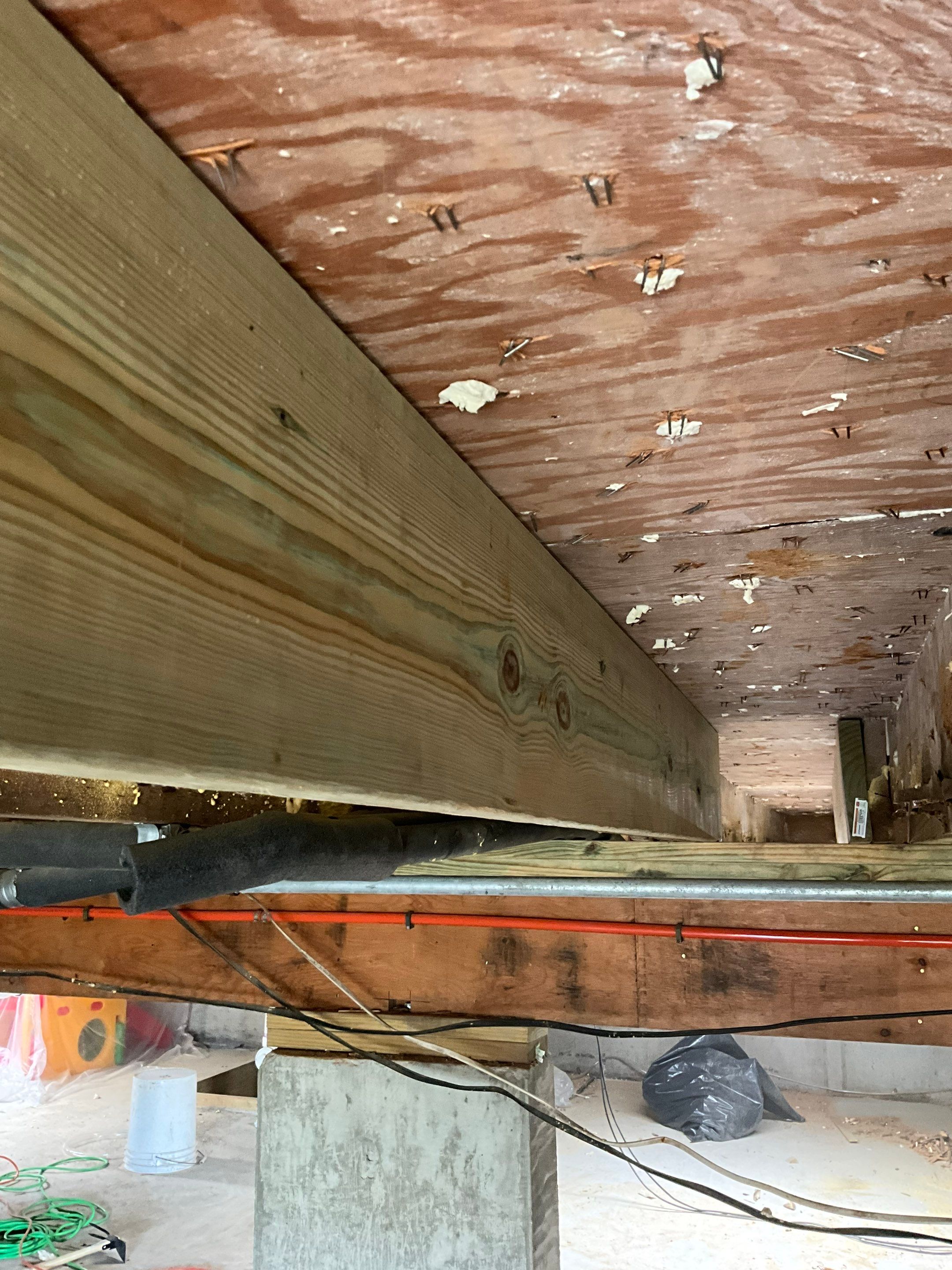 Structural Repair and Sistering of Floor Joists by A.M. Shield Waterproofing, Corp.