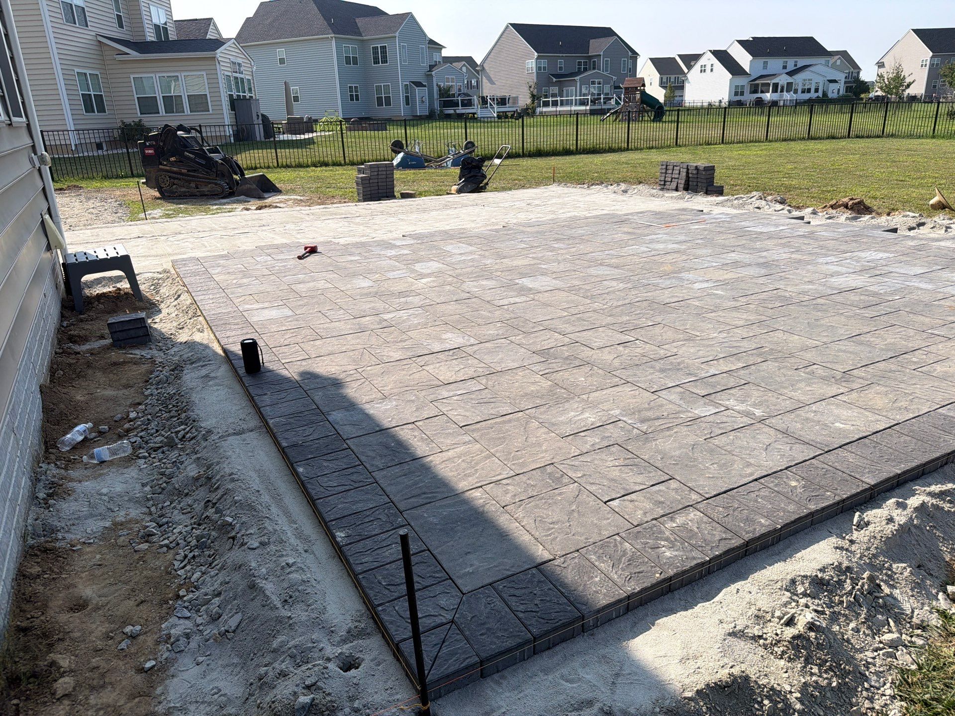 🏡 BELGARD PAVER PATIO WITH DECK STEPS IN MIDDLETOWN, DELAWARE 🔥🧱✨ by Studio G Indoor Spaces & Outdoor Living
