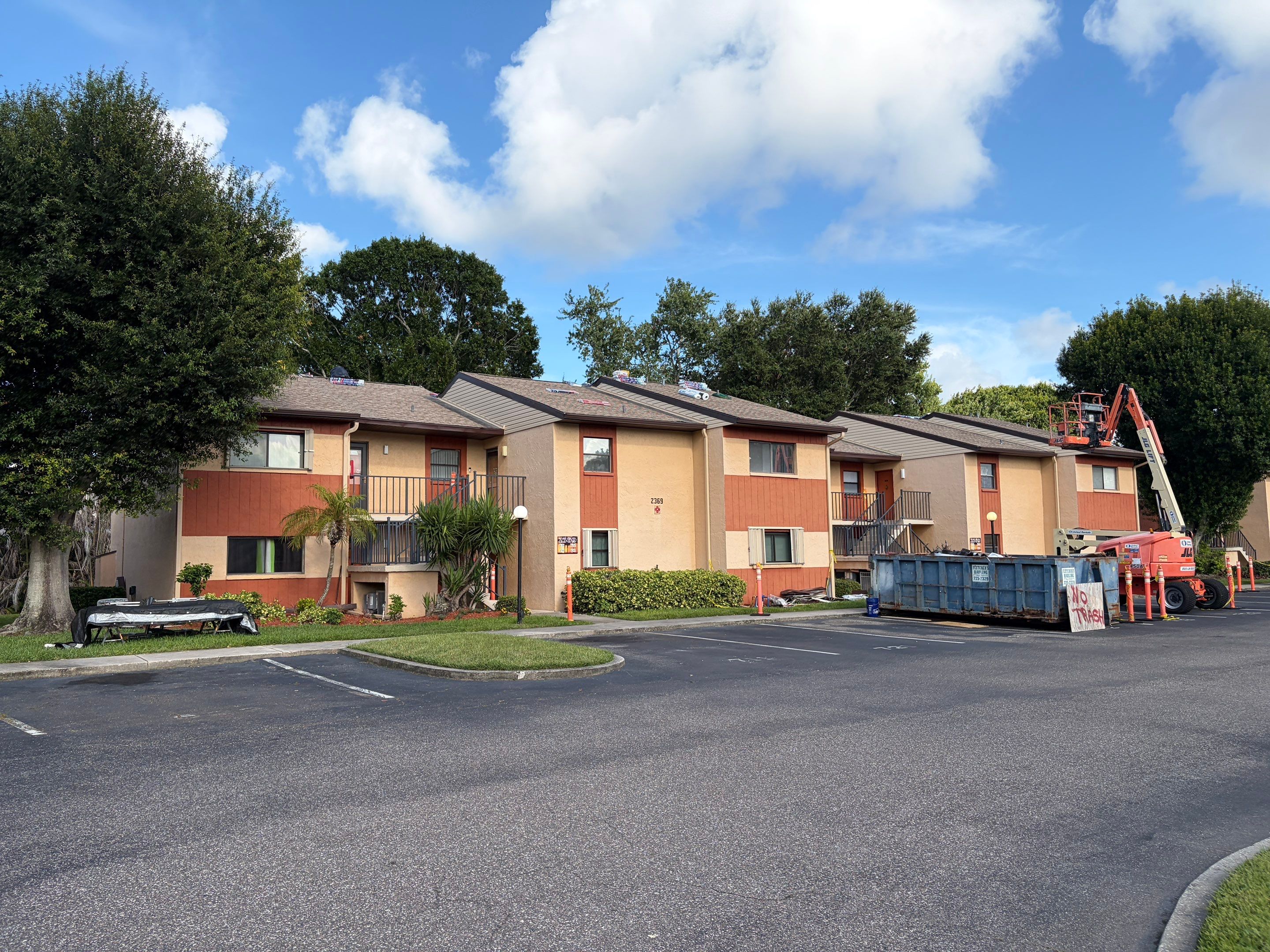 Multi-Family Roof Replacement and Siding Installation in Melbourne by Florida Roofing and Renovations Inc.