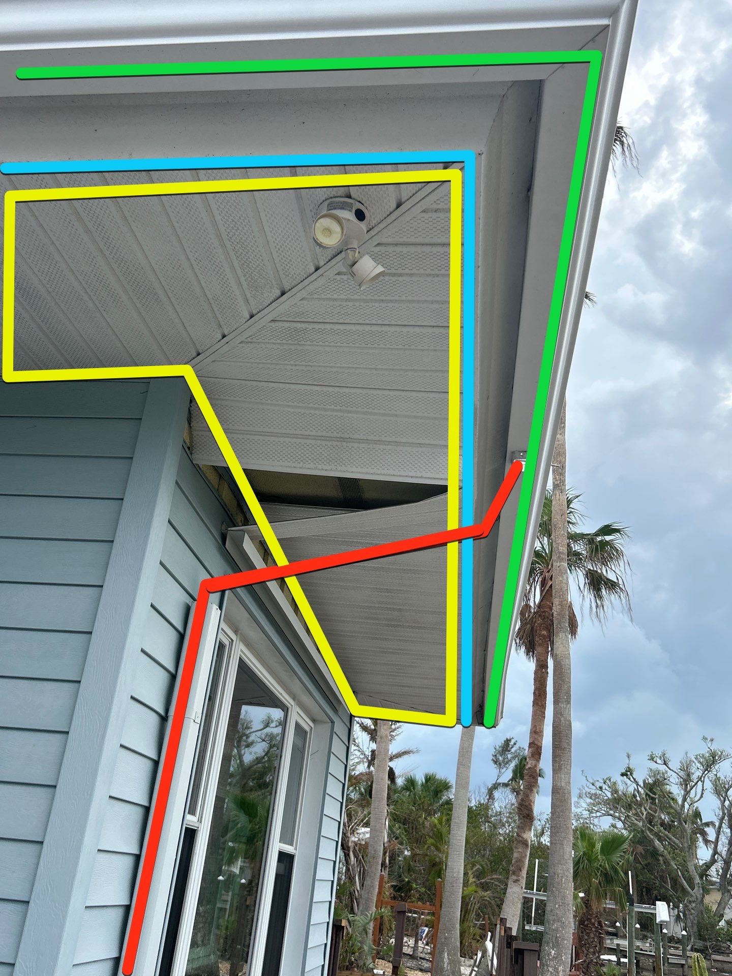 White Soffit and Fascia Upgrade in Longboat Key FL by Gutter Professors