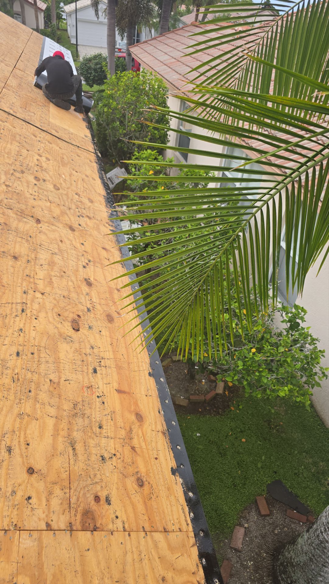 Concrete Tile Roof Replacement and Wood Decking Repair in Boca Raton by Aastro Roofing