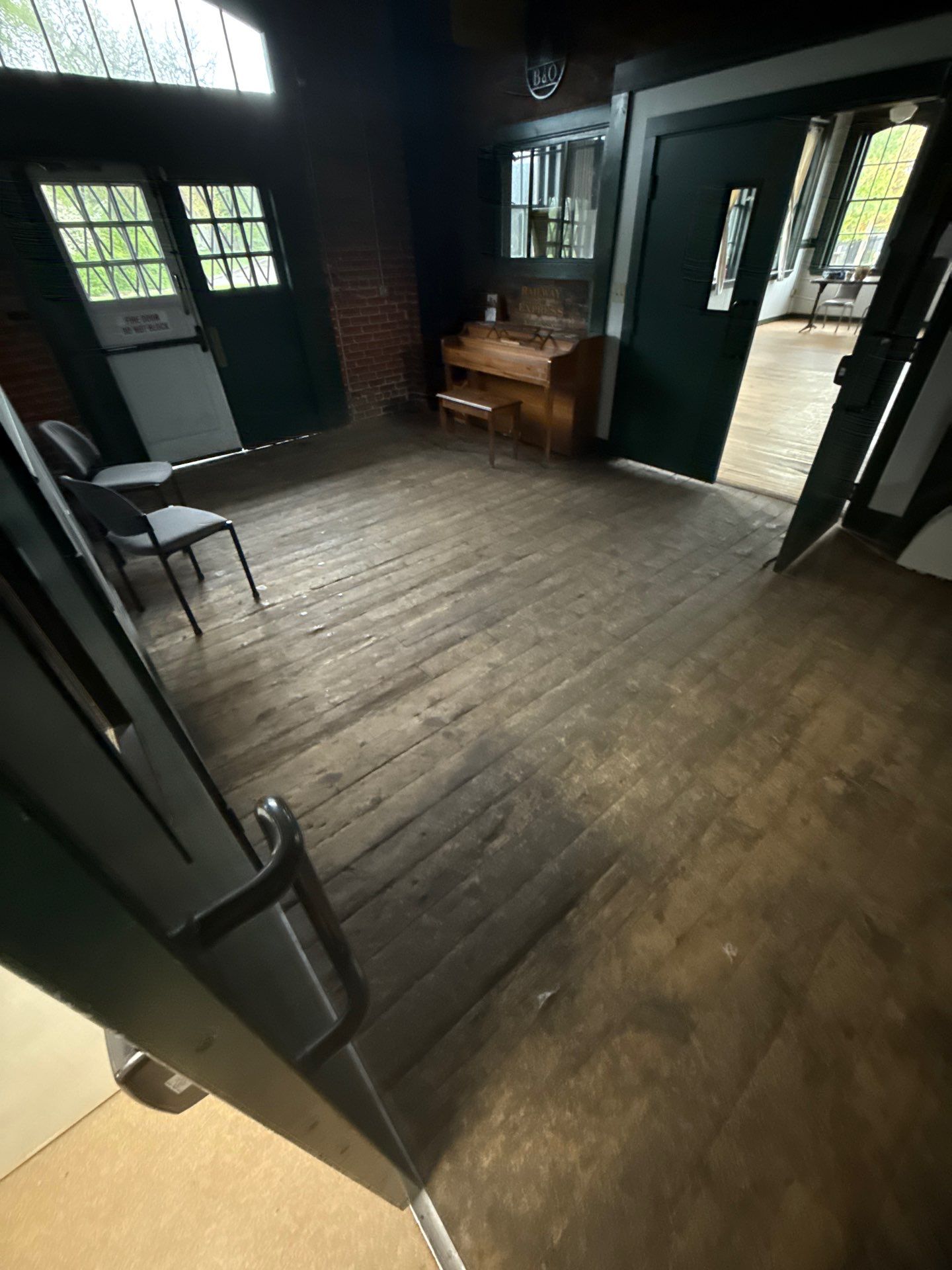 Historic restoration of 1873 floor  by Ann Arbor Hardwoods 