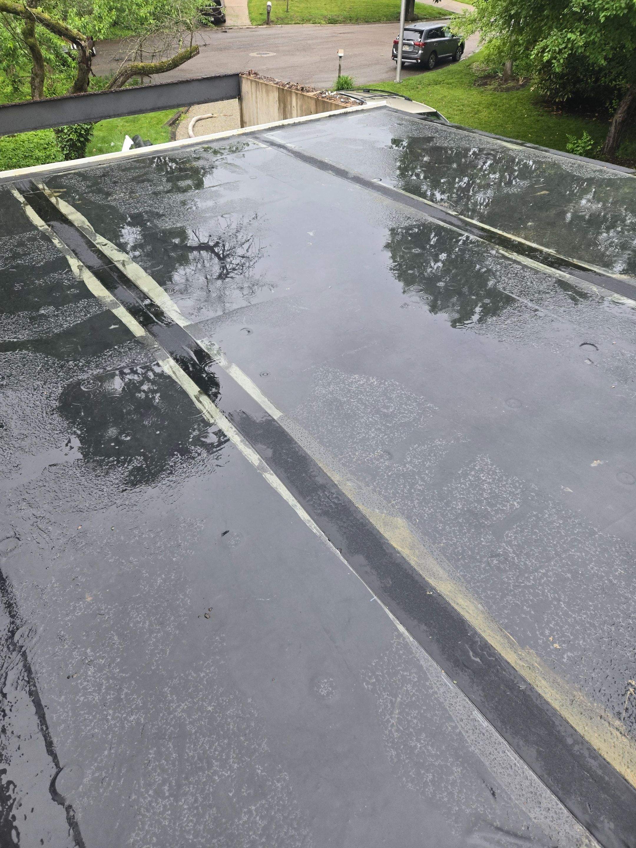 Residential Flat Roof Reconstruction & Substrate Repair by Level Up Roofing and Restoration Services LLC