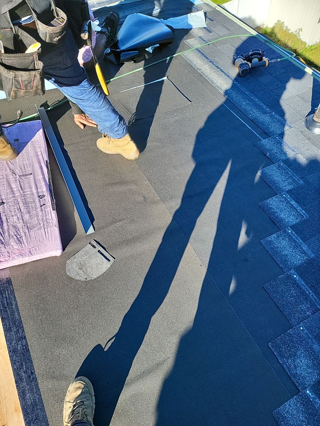 Residential Roofing Installation using Owens Corning Duration Onyx Black by A Plus Exterior