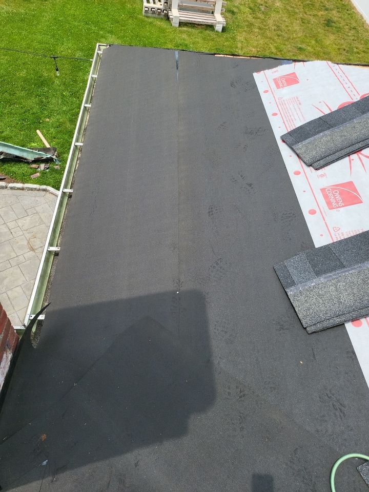 Residential Roofing Installation using Owens Corning Duration Onyx Black by A Plus Exterior
