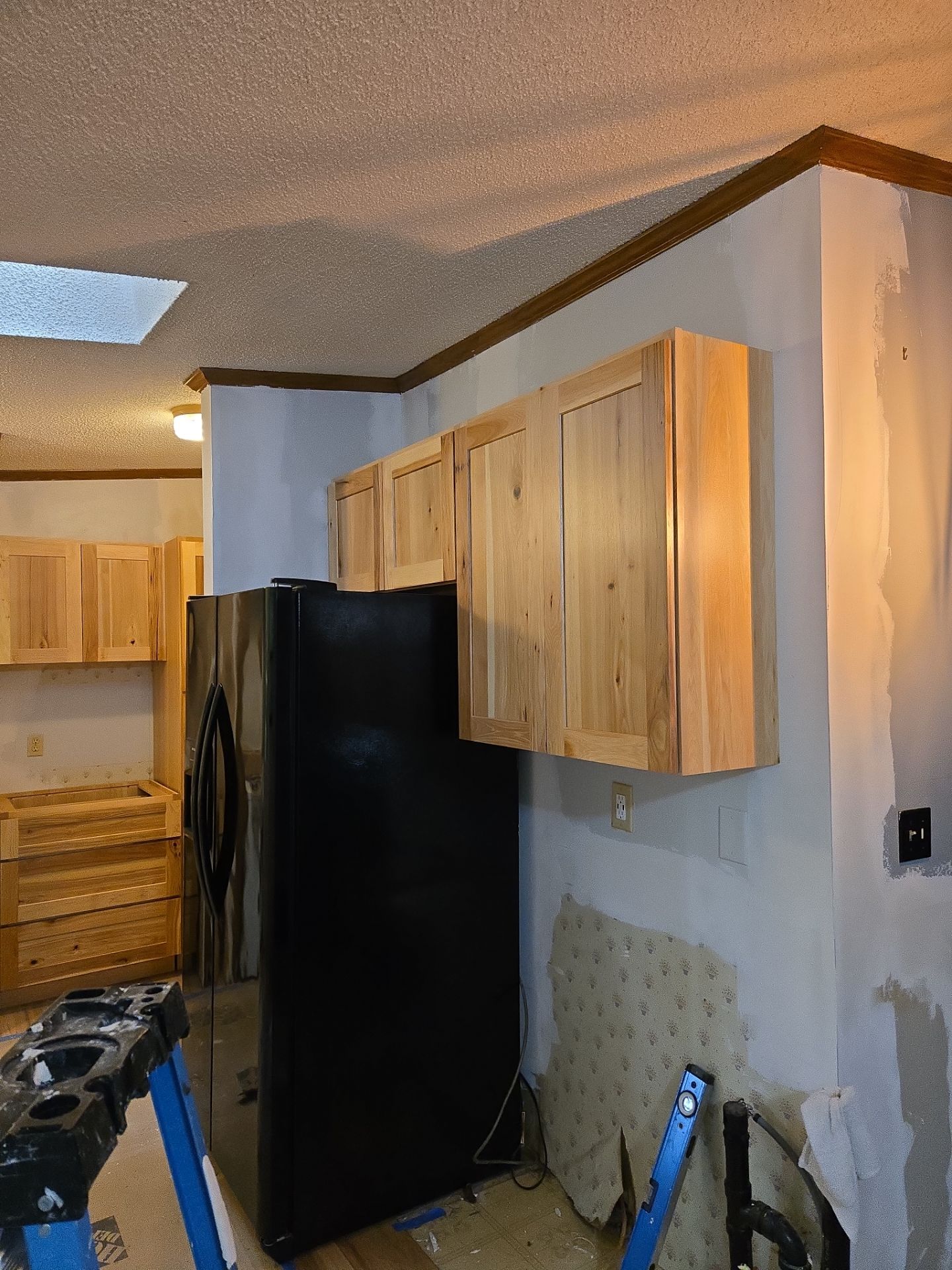 Stunning Kitchen Transformation with Raw Hickory Cabinets by A Step Above Handy LLC 