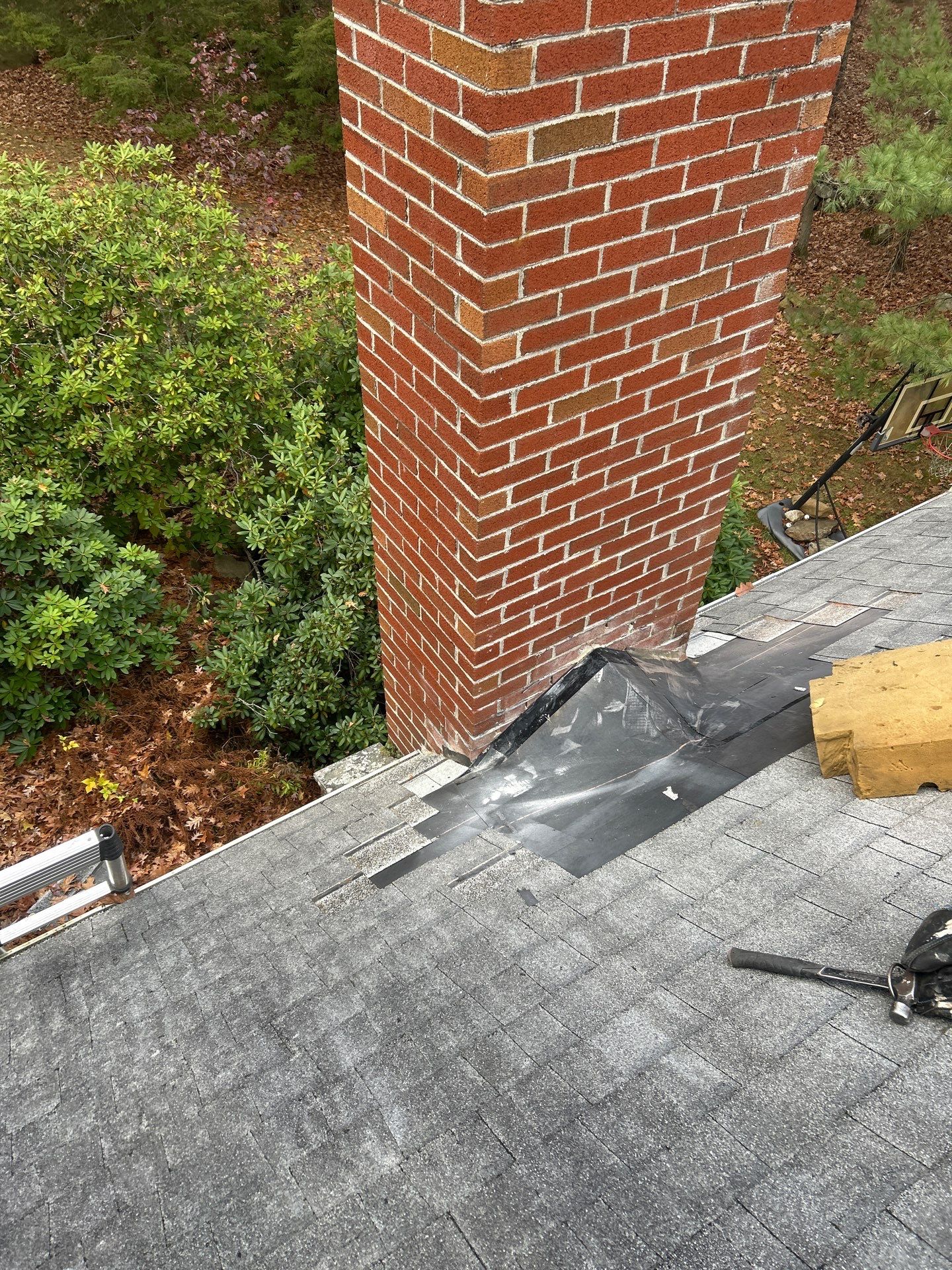 North Andover Chimney Flashing Repair with Lead Installation by Mighty Dog Roofing of Greater Middlesex County