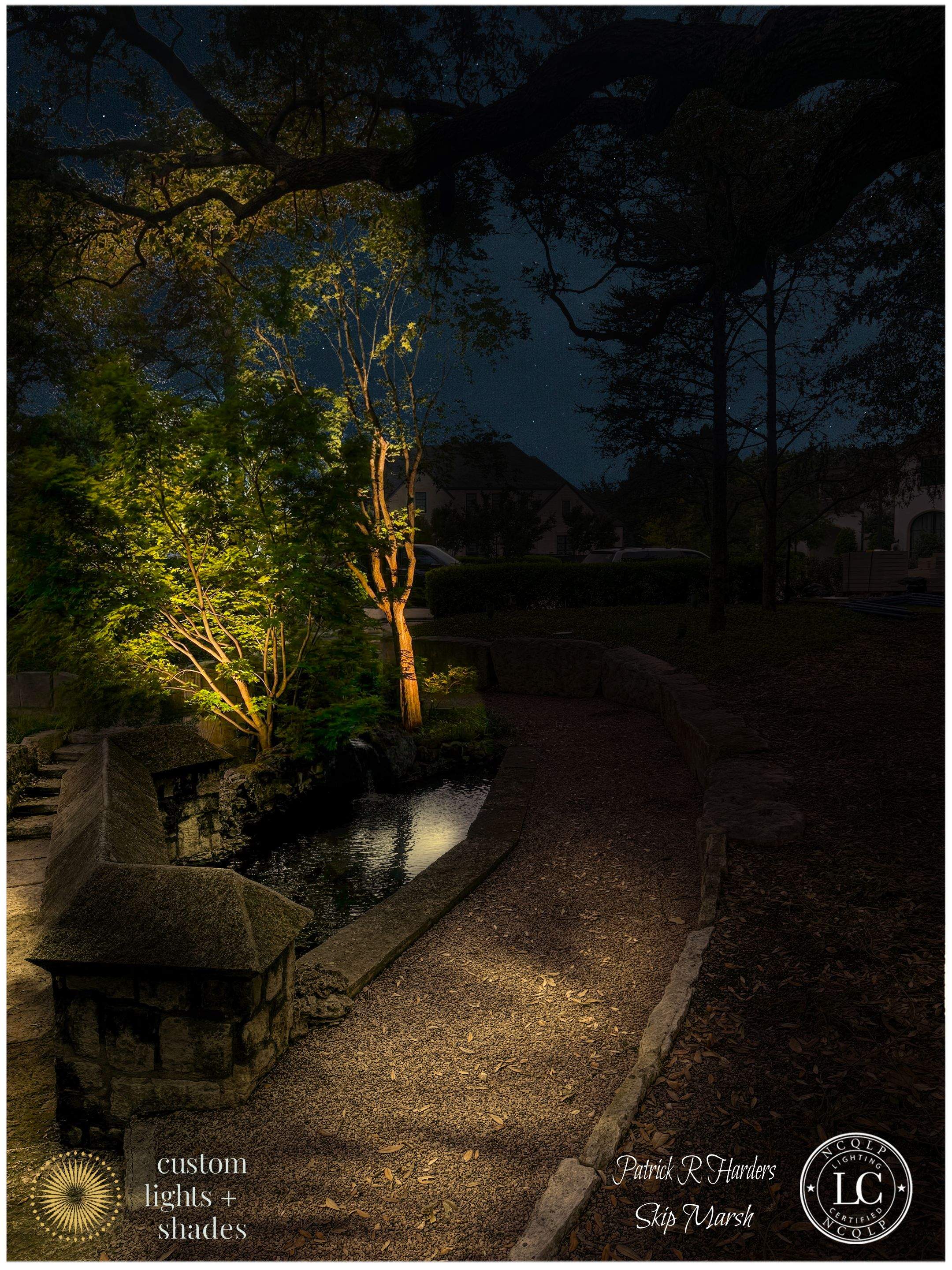 Glen Abbey HOA Park in Dallas by Outdoor Lights + Shades