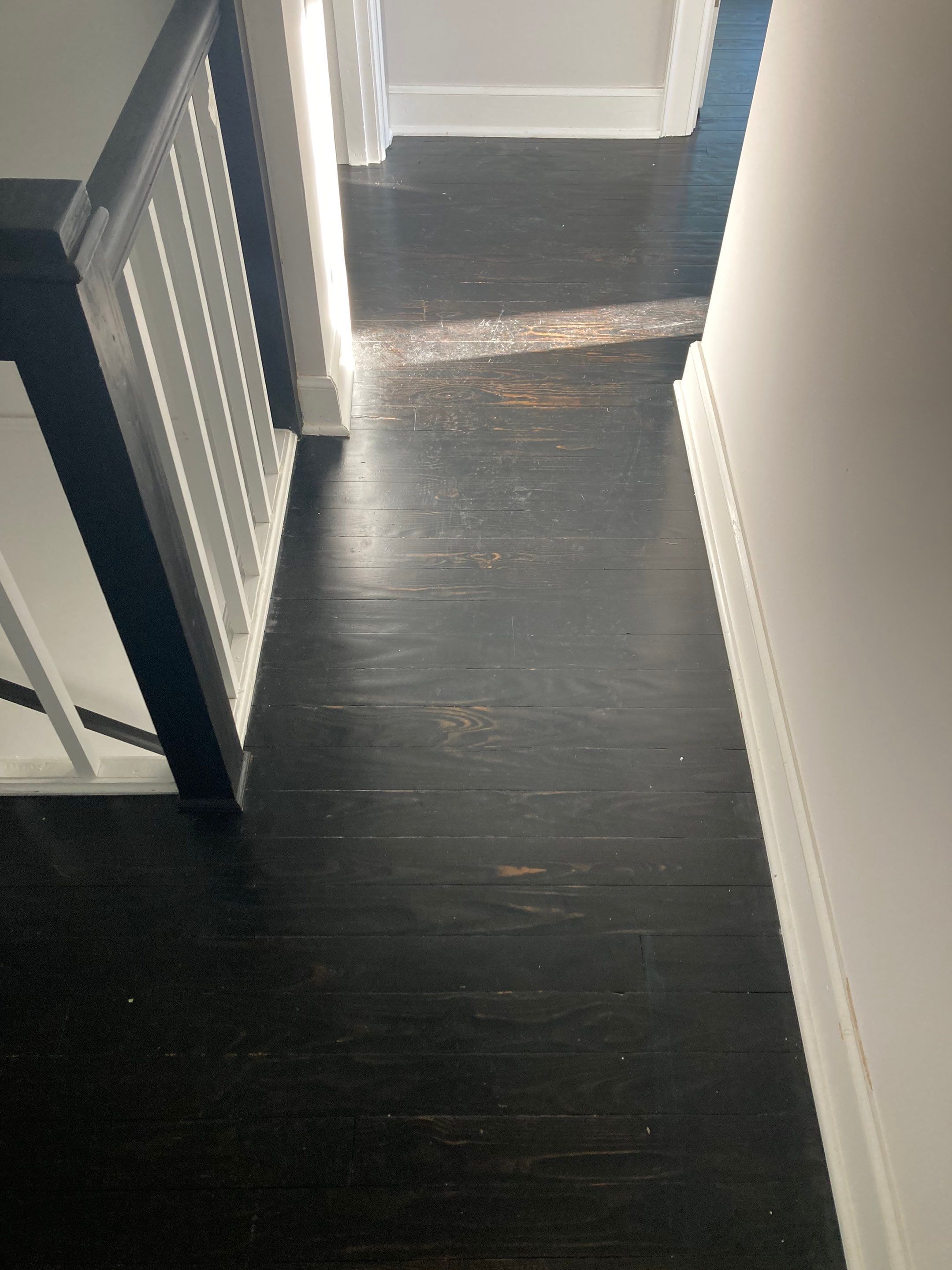 Hardwood floor refinish/restore by Footprints Floors of Nashville