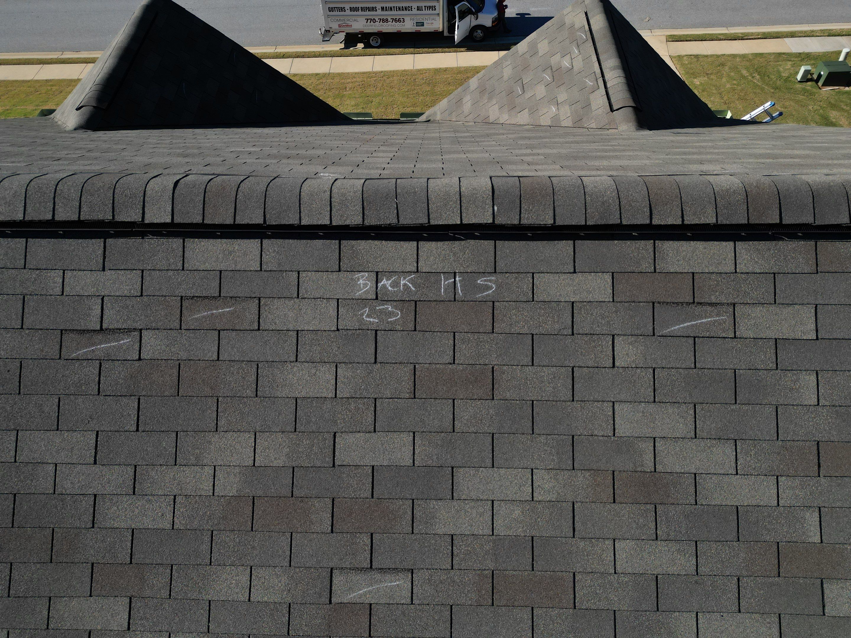 Wind damamge  by Deerfield Roofing LLC
