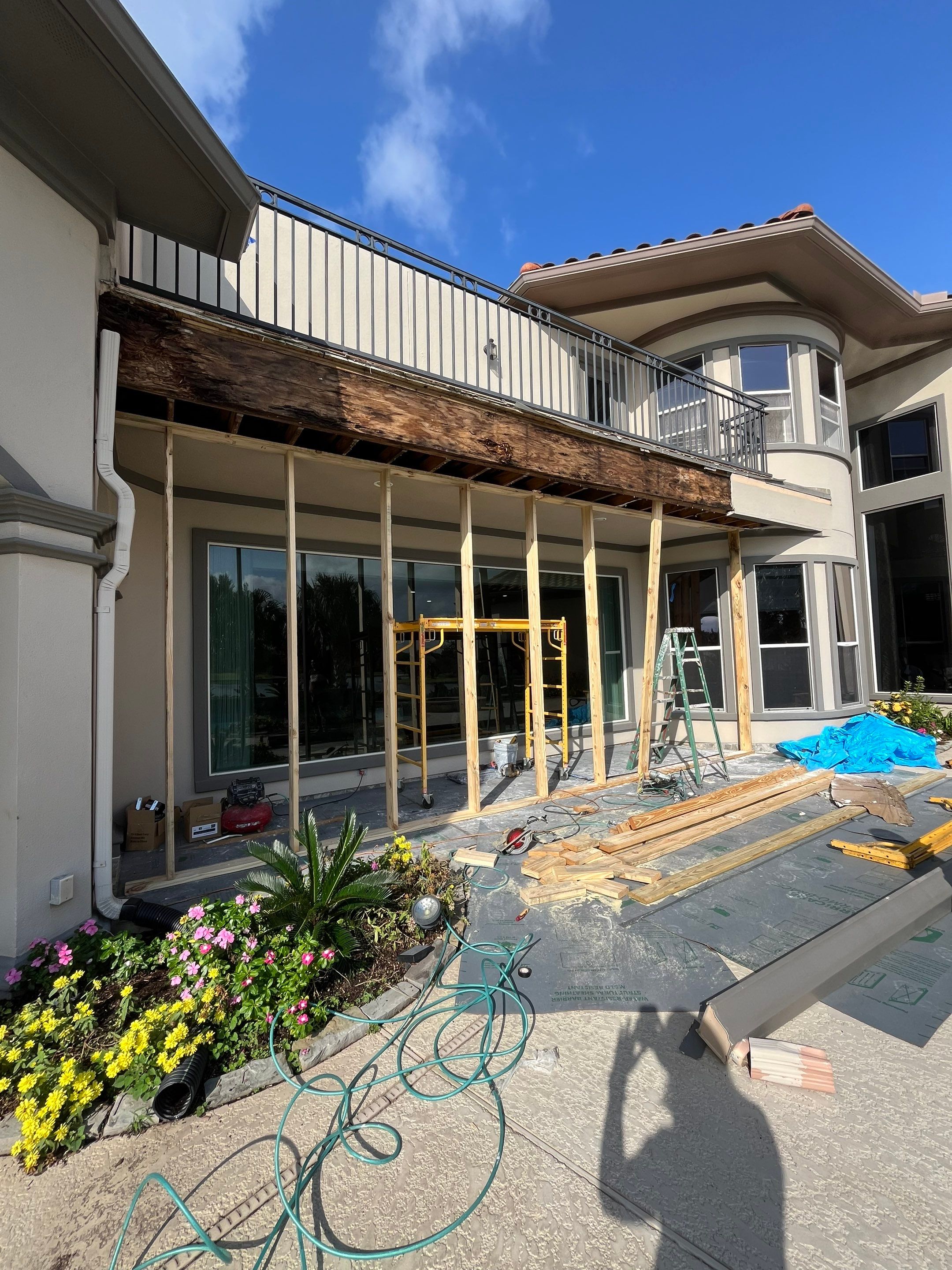 Major Remodel onBalcony Reconstruction by L&T General Contractors and Restoration INC
