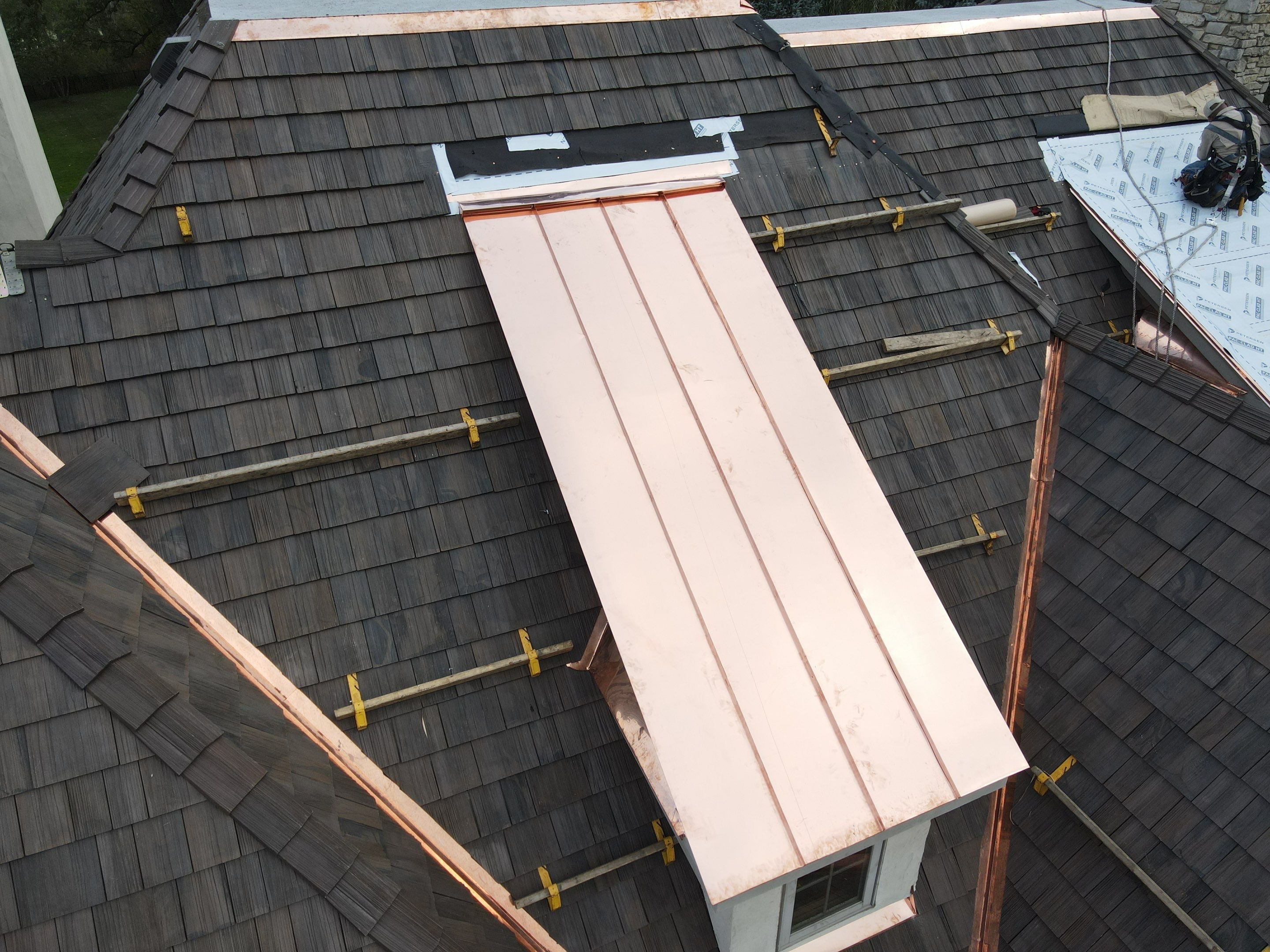Project in Libertyville by CRC Cedar Roofing Company