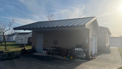 Residential Roofing Installation using Standing Seam - Burnished Slate 