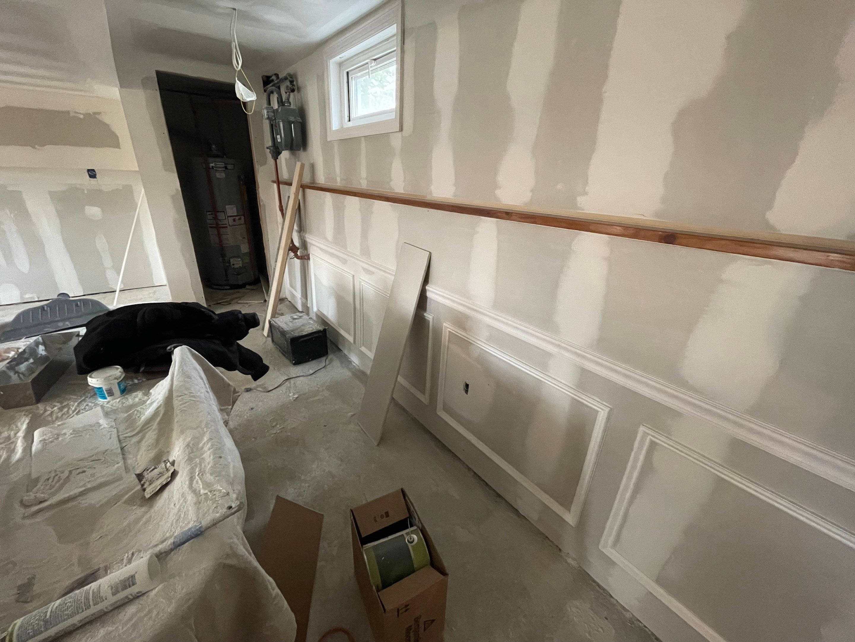 Basement Remodel using Wood by Home Concepts Construction