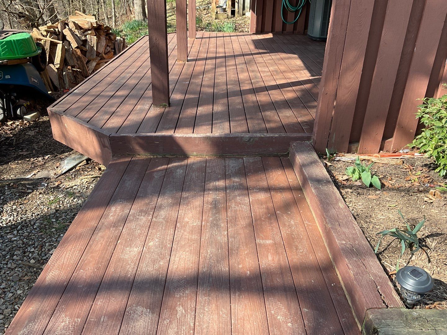 Deck Installation using New Composite Deck Board by Alpha Design Services