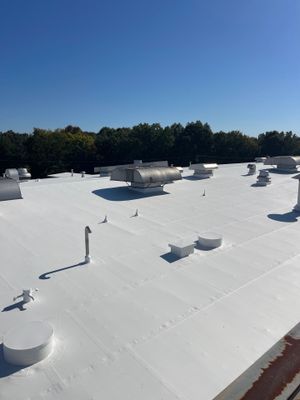 Commercial Roofing Installation using Coatings