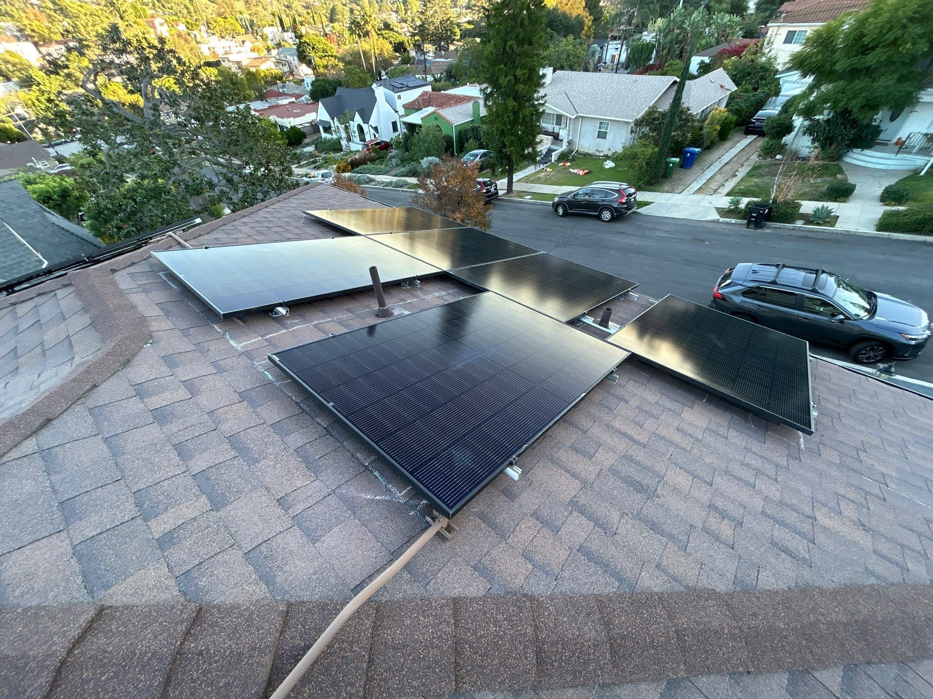 Los Angeles Residential Solar Panel Installation with Enphase Microinverters by AWS Solar