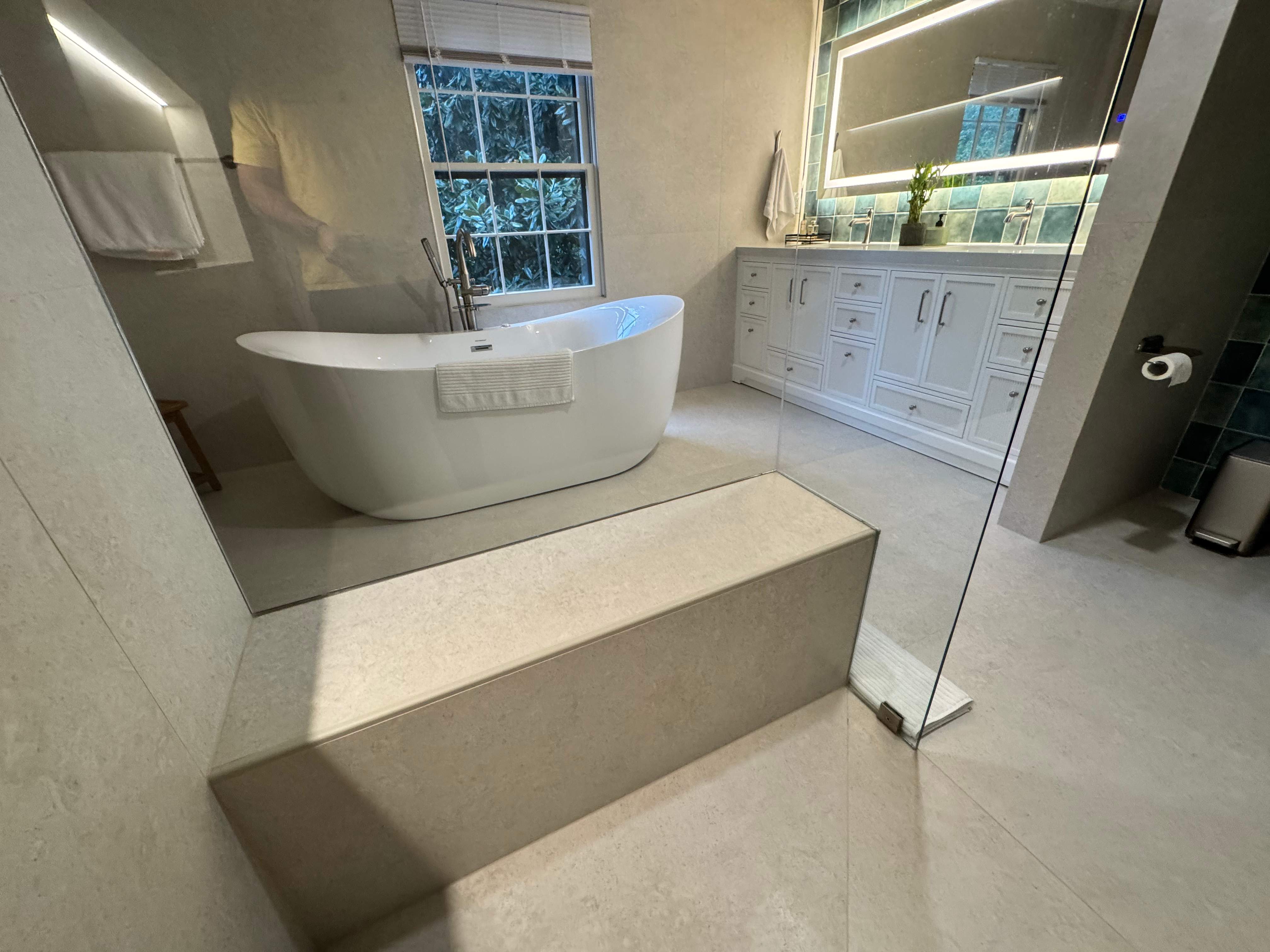 Master bathroom remodel by Prudencio
