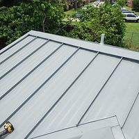 24ga 1.5" Mechanical seam Dove Gray  by Total Roofing System The Metal Roof Experts