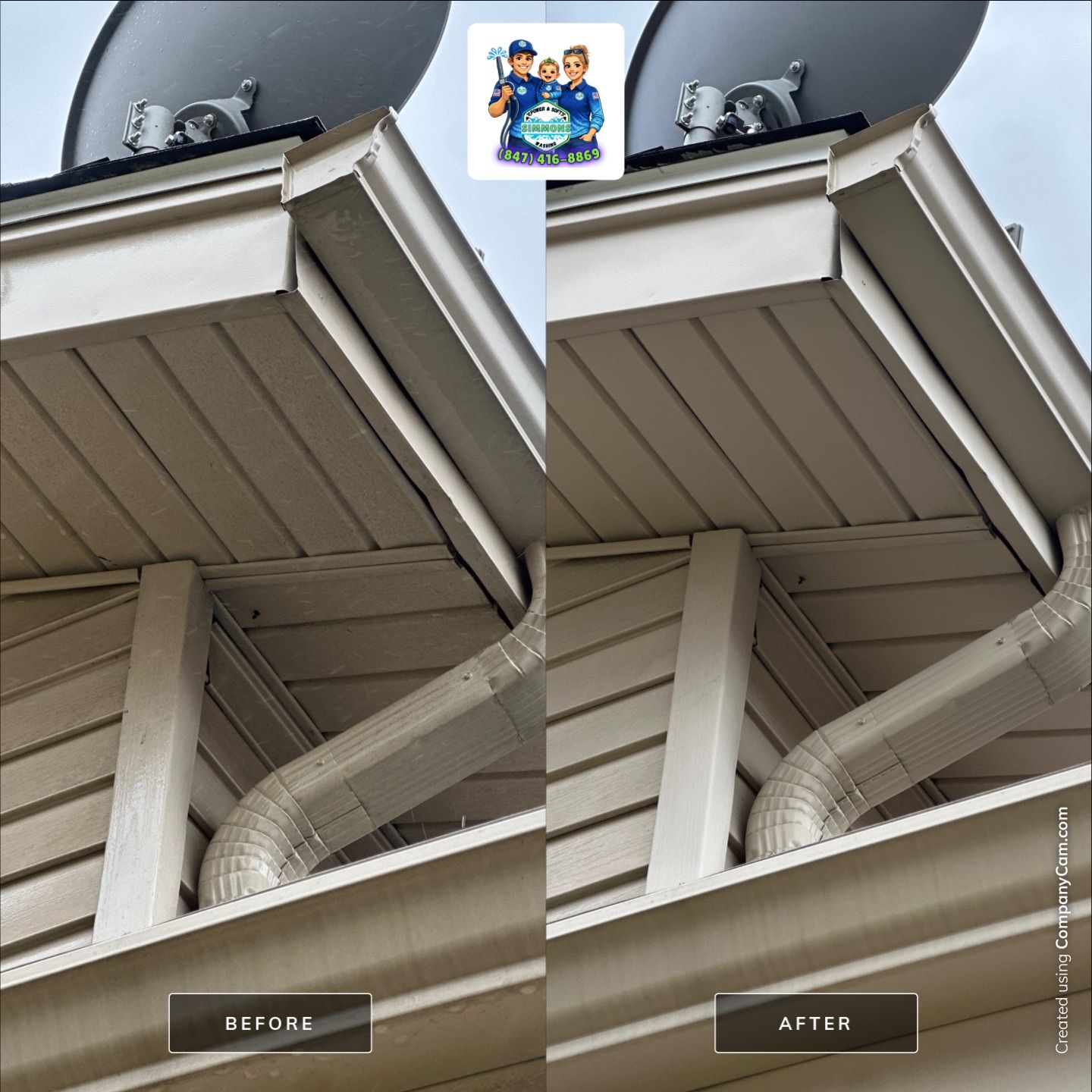 Project in Wood Dale by Simmons Power & Soft Washing