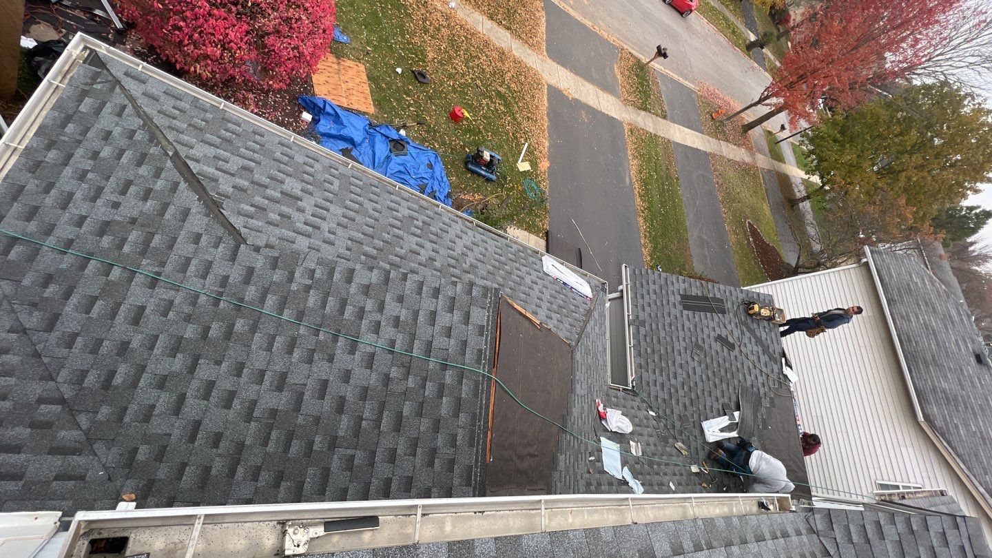 Multi-family unit roof replacement. using GAF Timberline HDZ by Pro Home Services Inc