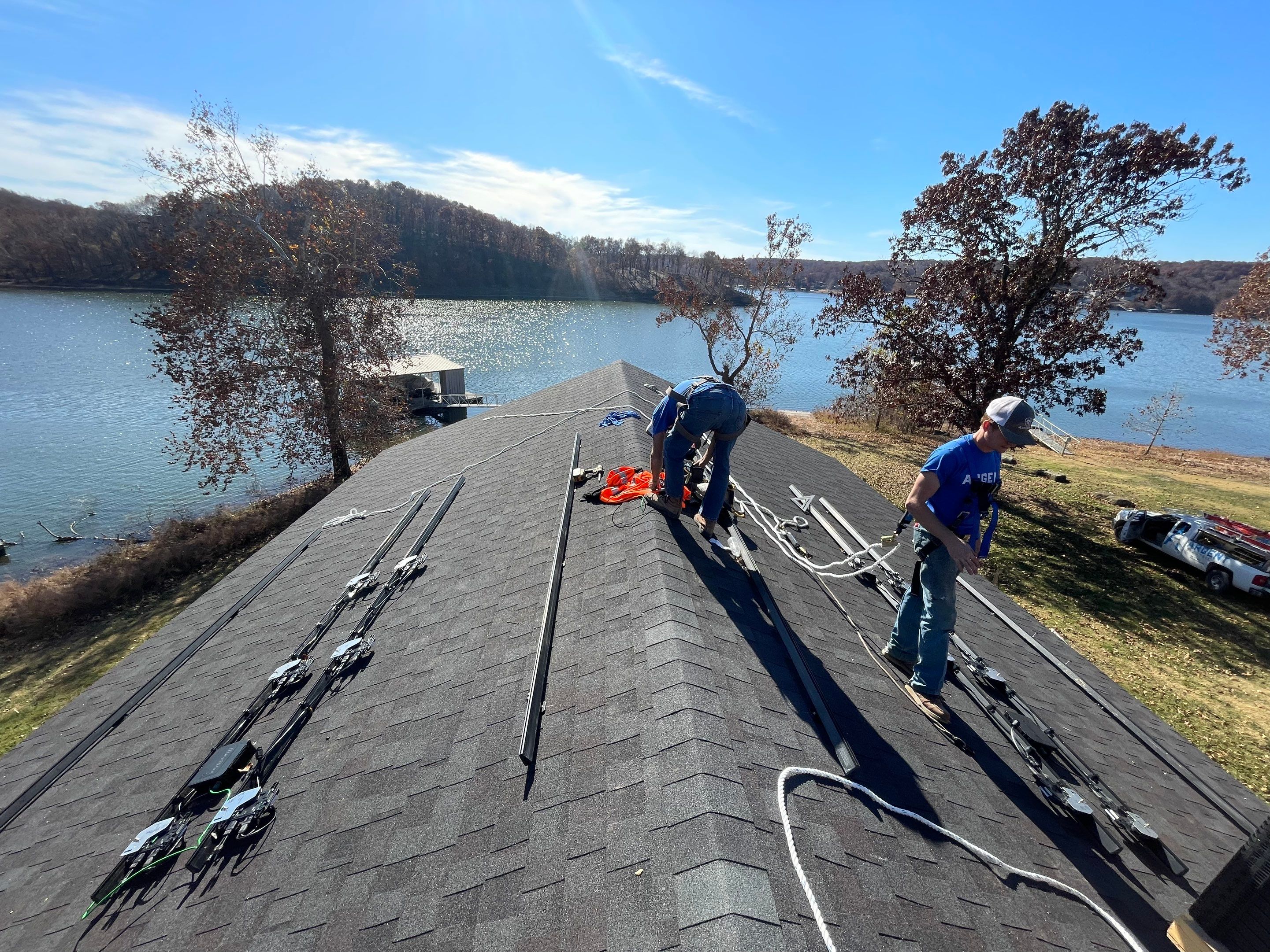 9.6KW Roof Mount Solar System by Argent Electric LLC
