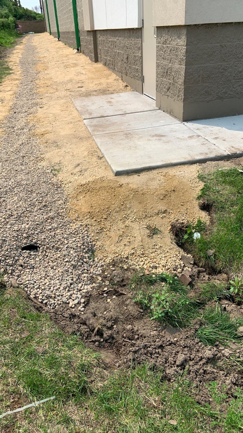 French Drain Installation – Fridley Dollar Tree by Waterproofing Northeast
