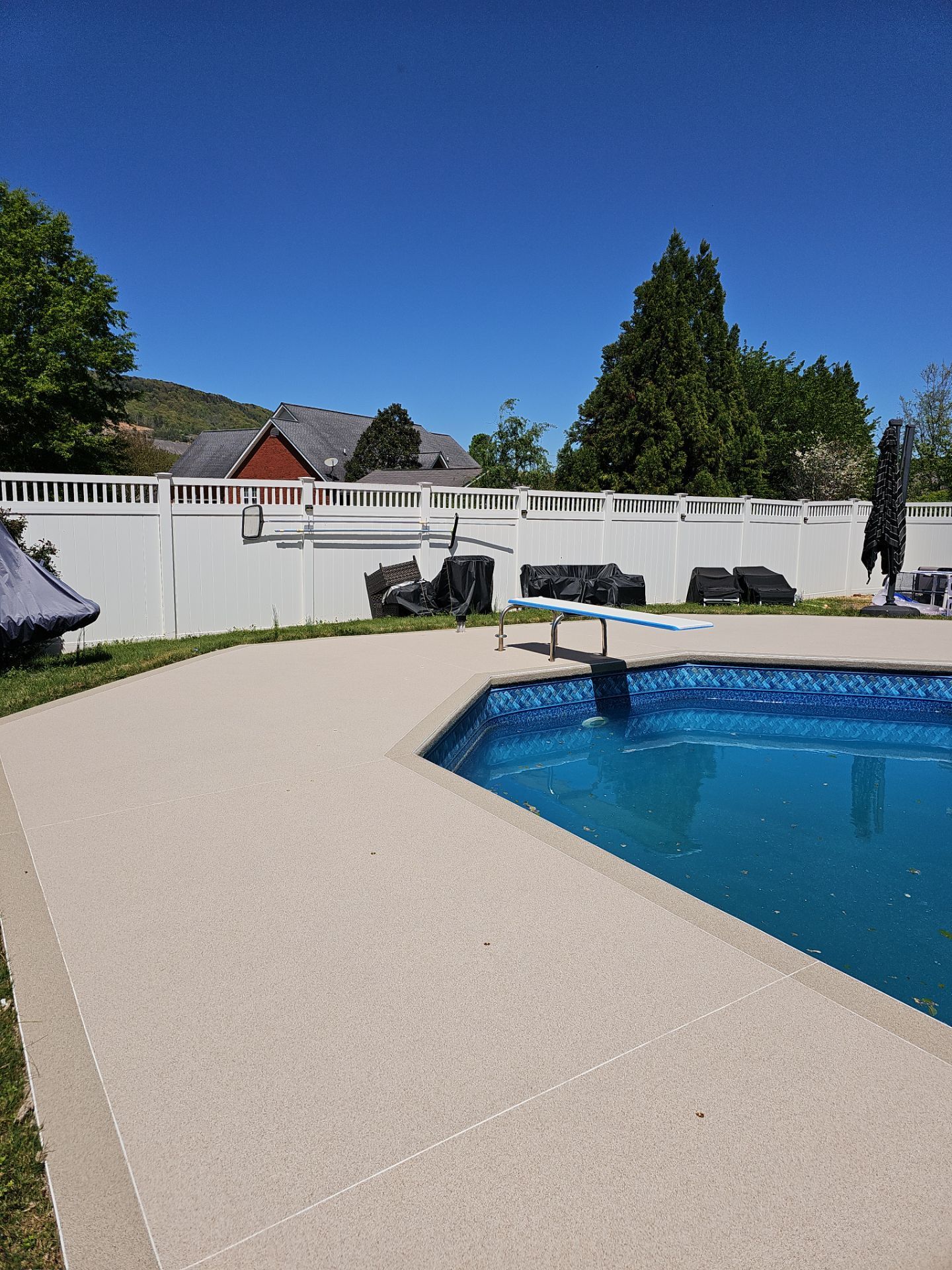 Pool Deck Upgrade Using Coconut and Biscuit by Elite Floor Solutions