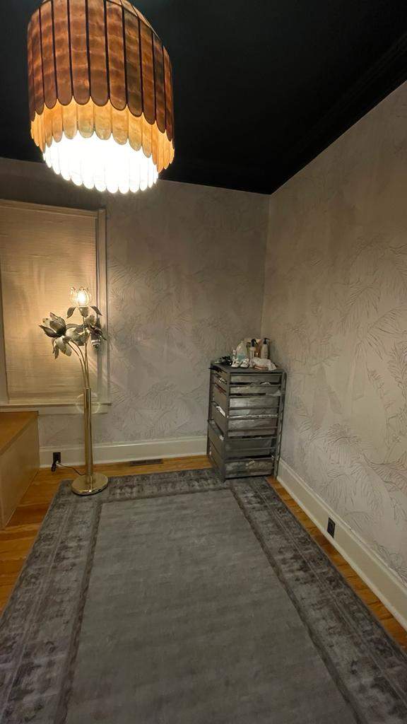 Denver Nursery Renovation Featuring Custom Shiplap and Floral Wallpaper by LP Construction Services