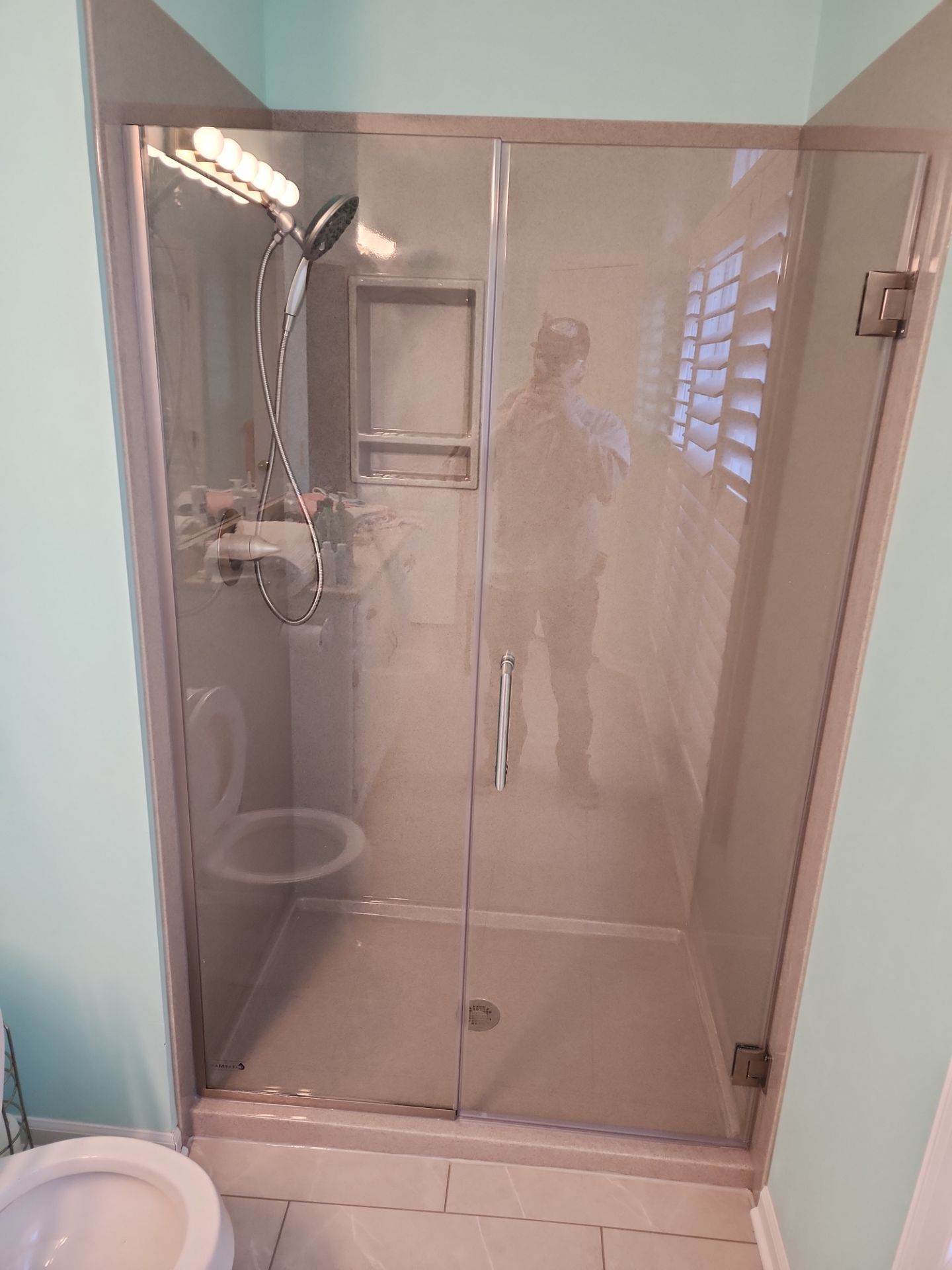 Bathroom Remodel using Onyx by The Shower Company