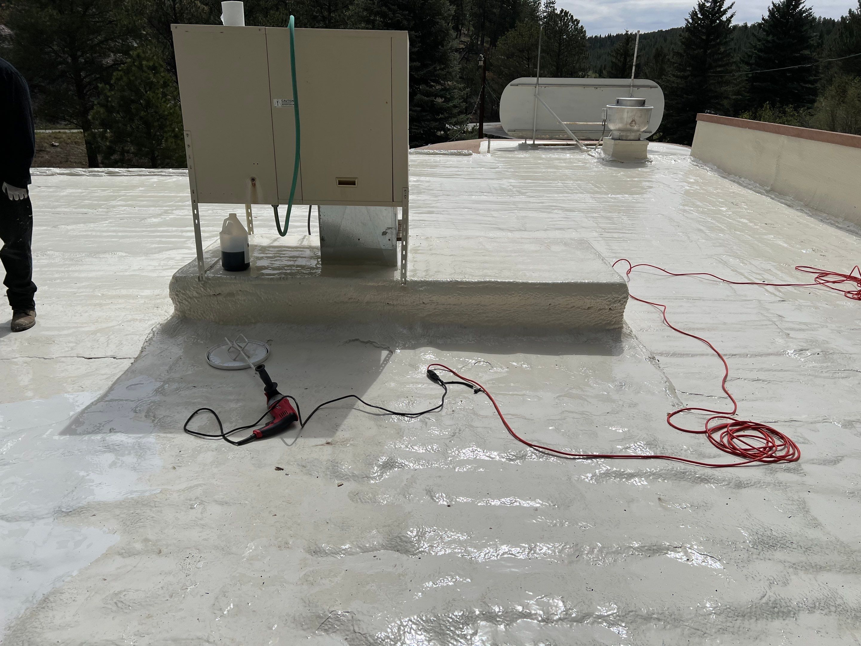Commercial Roofing Installation using CASTAGRA ECODUR COATING by A to Z Roofing