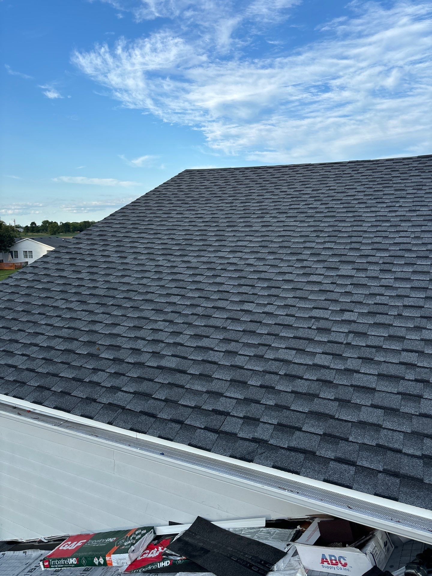 Residential Roofing Installation using Timberline UHDZ Shingles - Pewter Gray by RoofX 