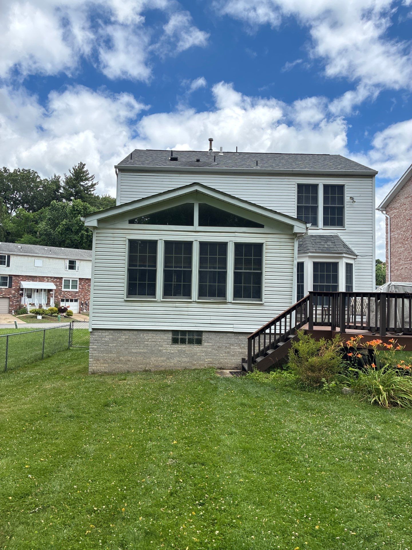 Partial House Vinyl Siding Replacement and Sunroom Renovation near Crafton by Ideal Siding Pittsburgh