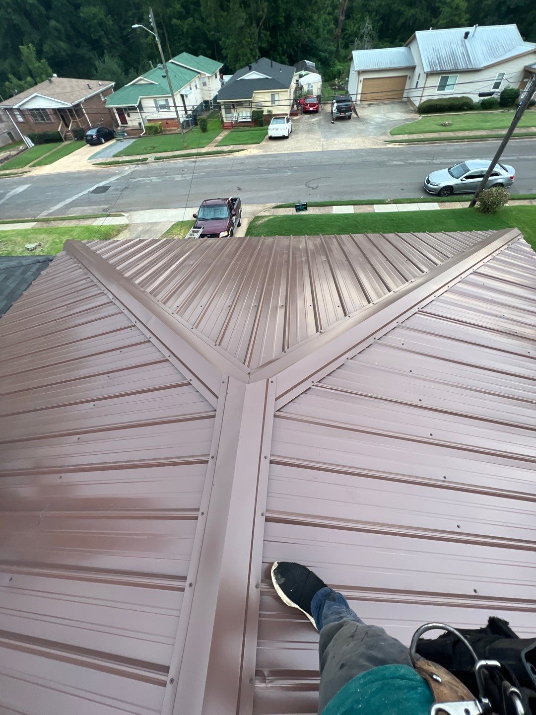Residential Roofing Installation using 26 Gauge Metal by The Roofing Dudes