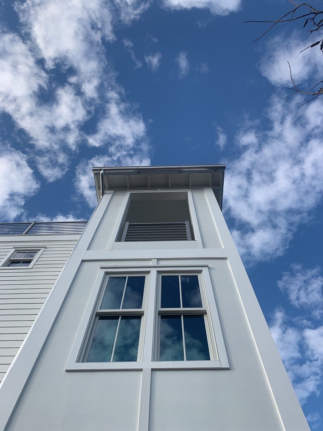 Half-Round Gutters in Galvalume Color in Santa Rosa Beach FL by Gutter Professors