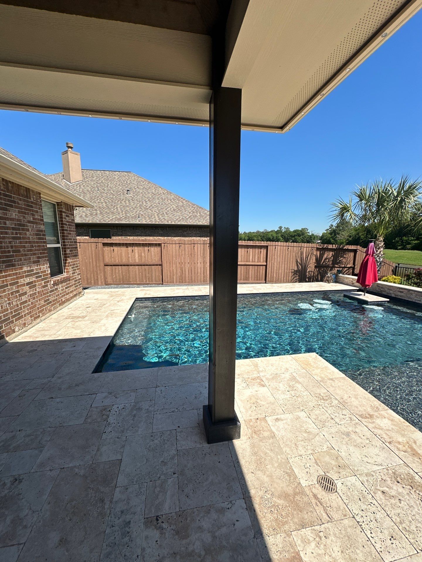 Kitchen Remodel and Outdoor Fireplace in Tomball, TX by SophAlx LLC
