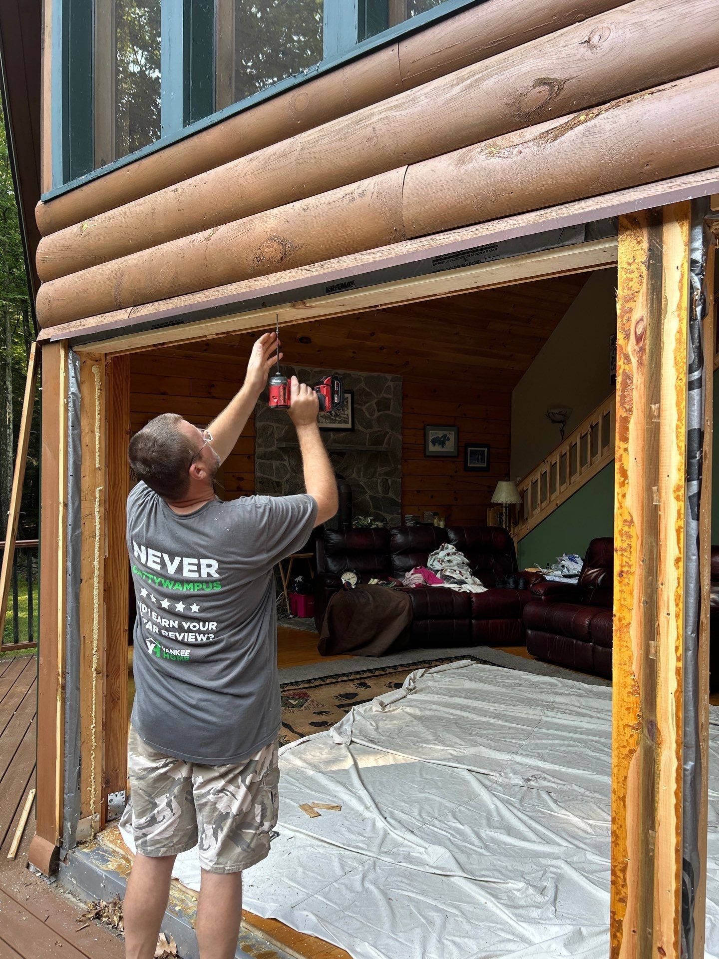 Sliding Door Installation in Hatfield, MA by Yankee Home Improvement