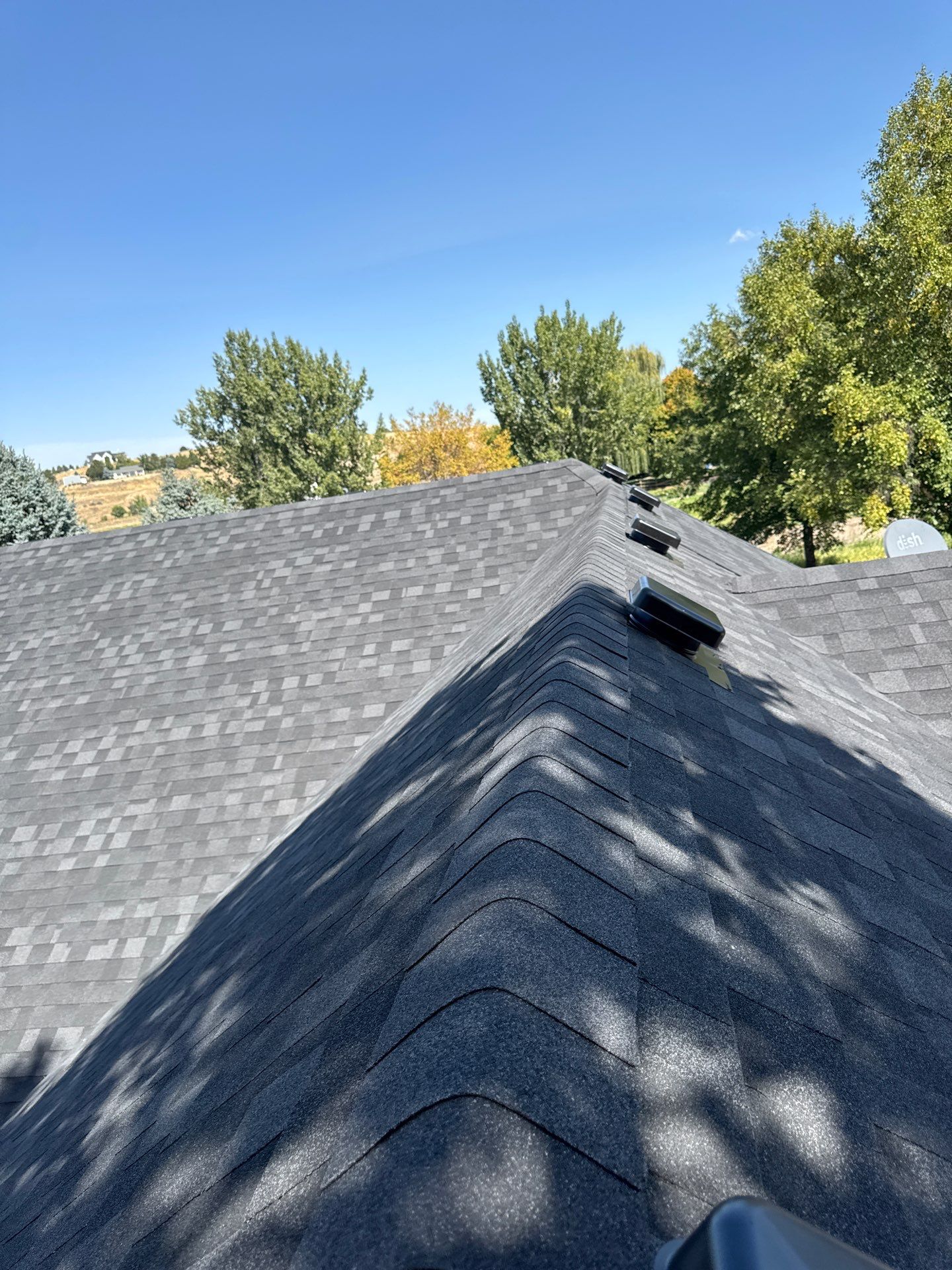 Middleton Residential Roof Replacement with Dark Grey Architectural Shingles by Olive Roofing