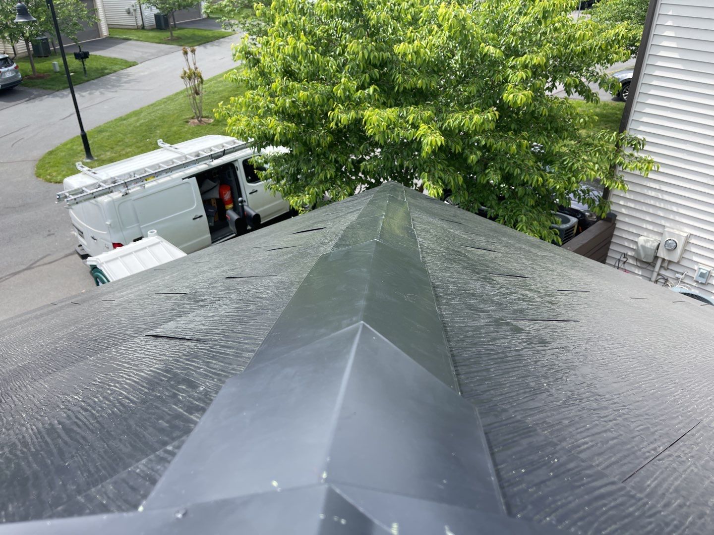 Tesla Solar Roof using Tesla Solar Roof V3 tiles by American Home Contractors