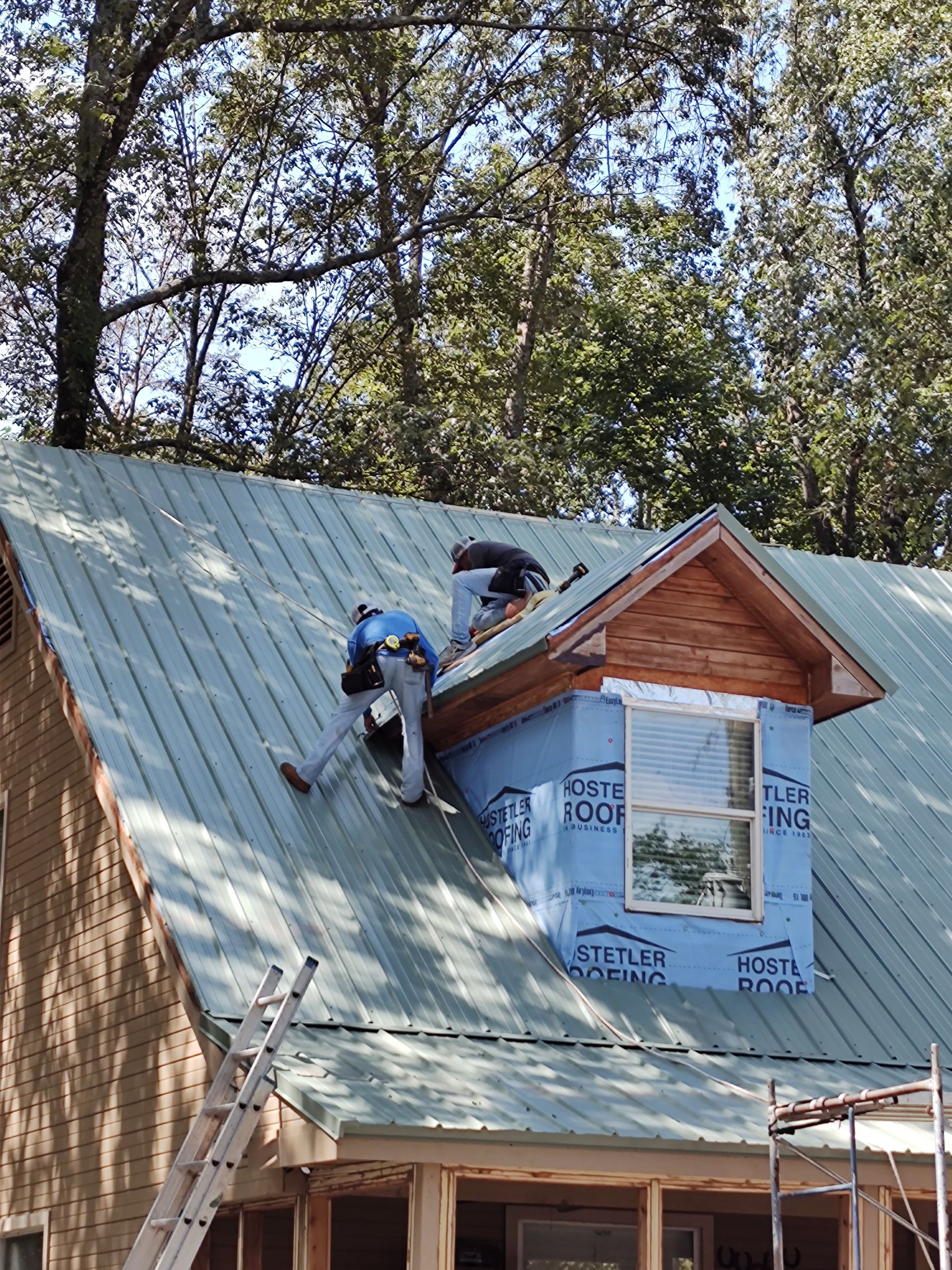 Metal Roof Replacement: 26 GA. Residential Metal Panel by Hostetler Roofing