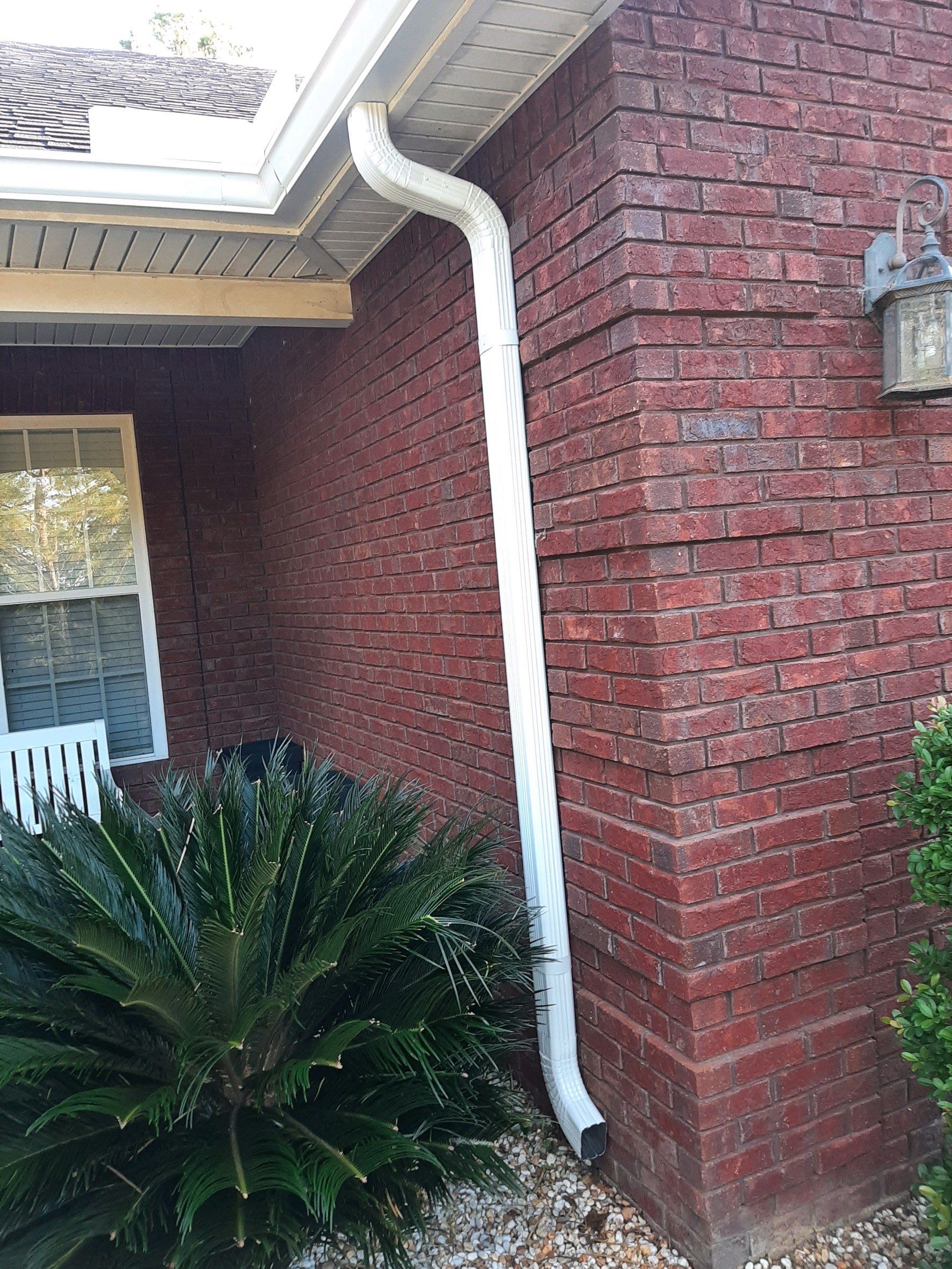 Gutter Installation using White K-Style Seamless Gutters by Gutter Professors